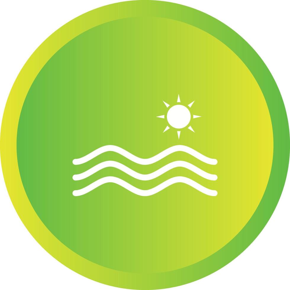 Unique Hydro Power Vector Glyph Icon