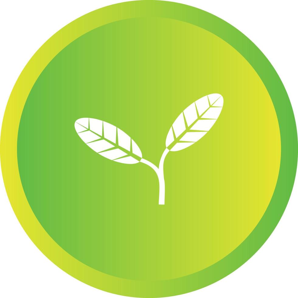 Unique leaves Vector Glyph Icon