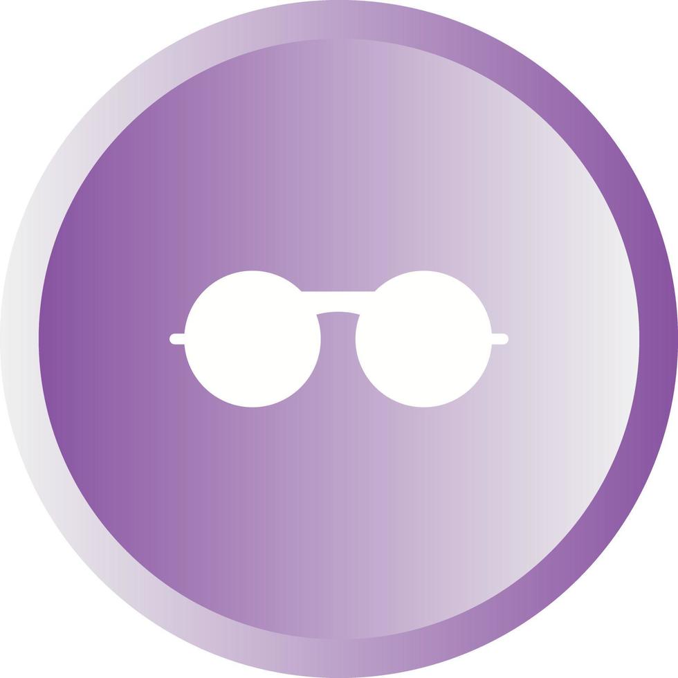 Unique Vintage Glasses Glyph Icon vector