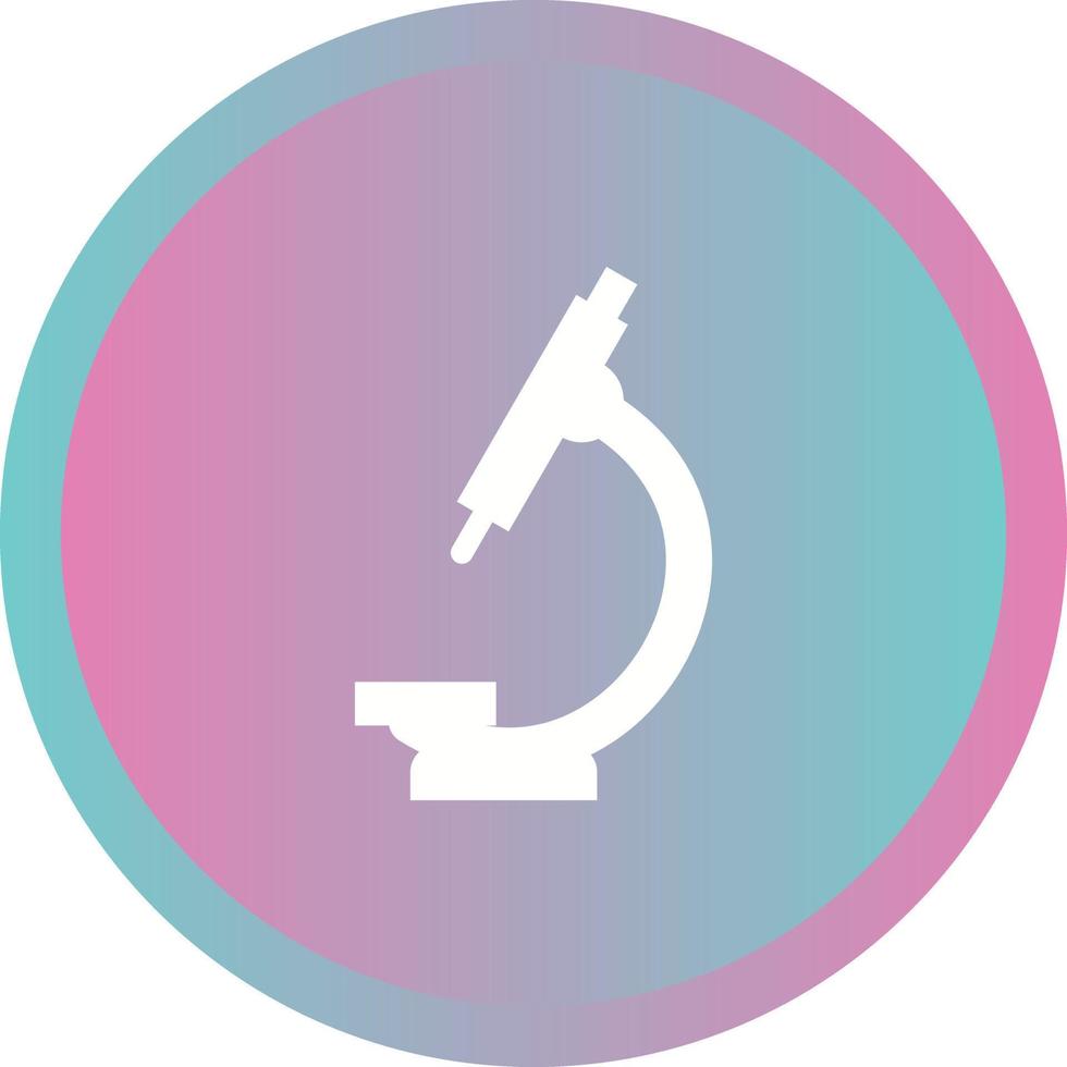 Unique Microscope Vector Glyph Icon