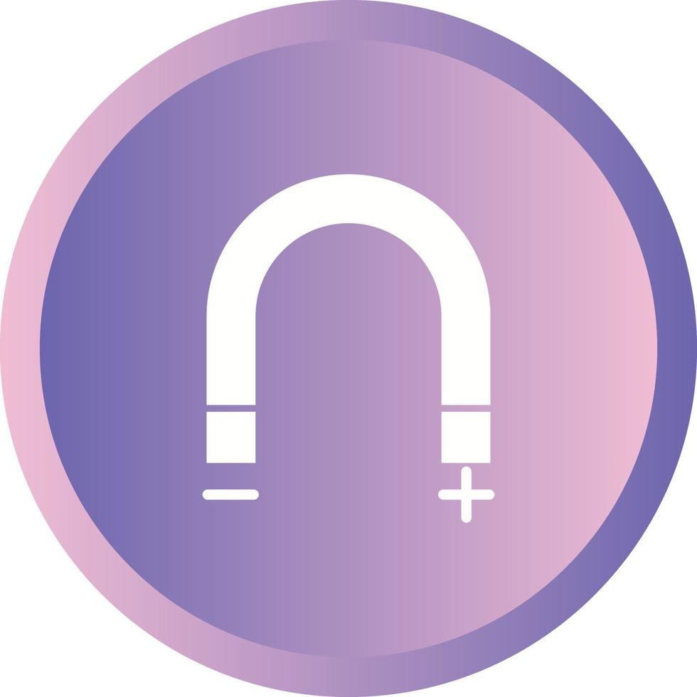 Unique Magnetism Vector Glyph Icon