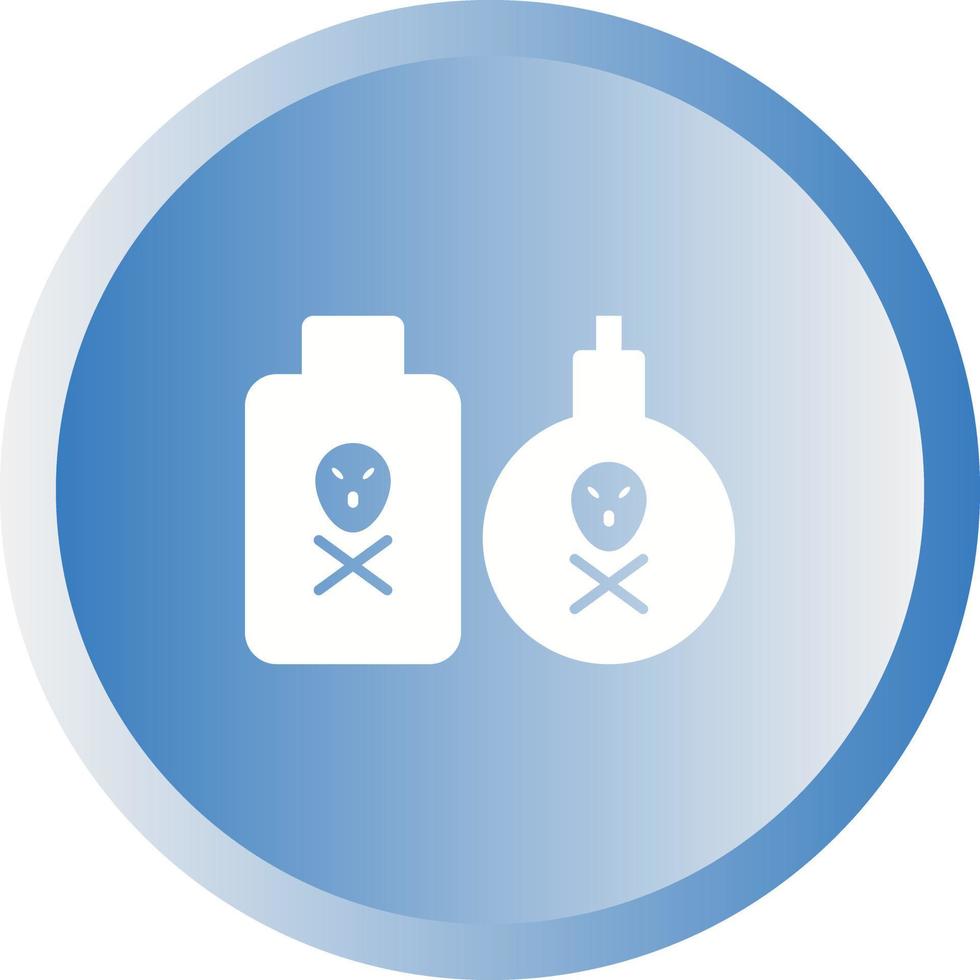 Unique Poisonous Chemical Vector Glyph Icon