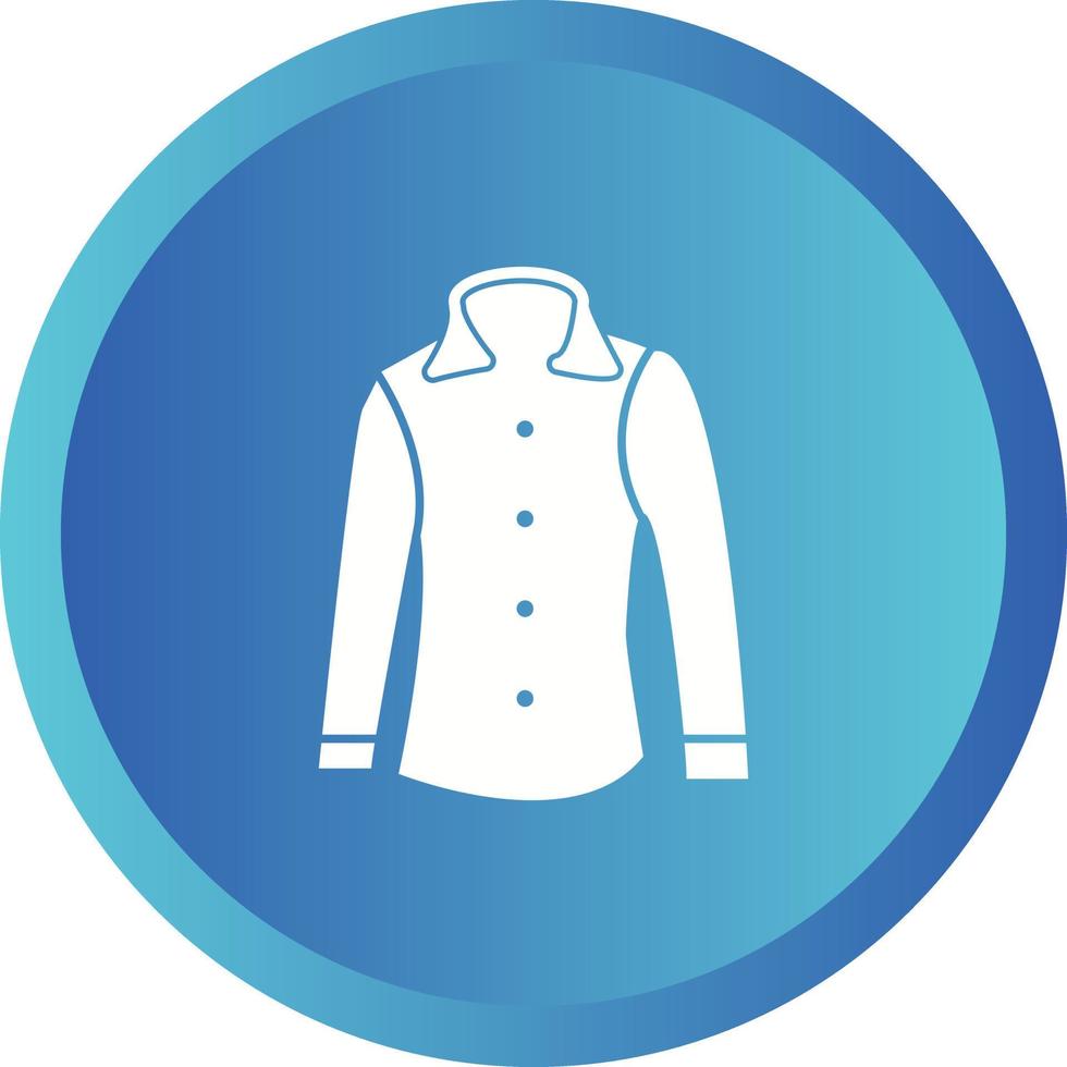 Unique Formal shirt Briefcase Vector Glyph Icon