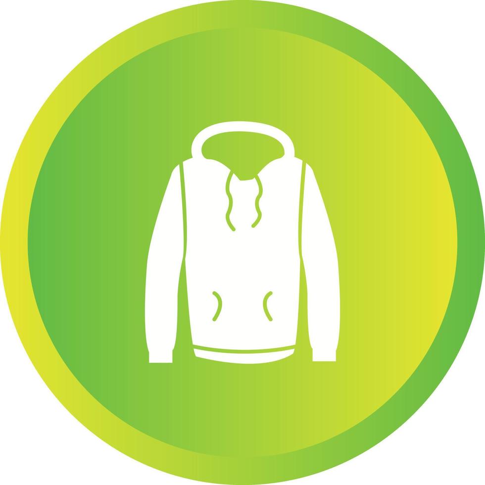Unique Pull Over Vector Glyph Icon