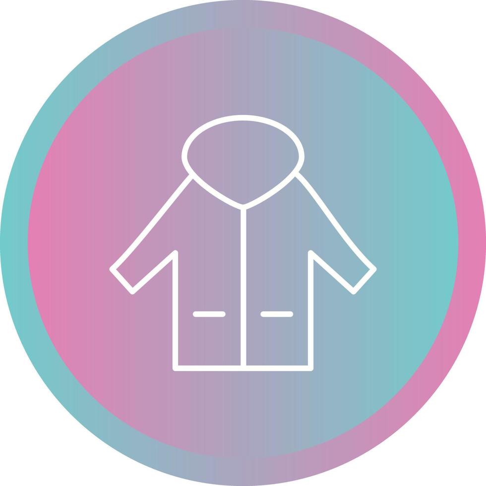 Unique Coat Vector Line Icon
