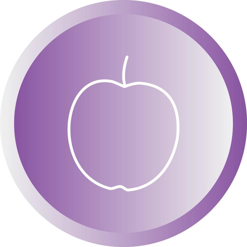 Unique Apple Vector Line Icon