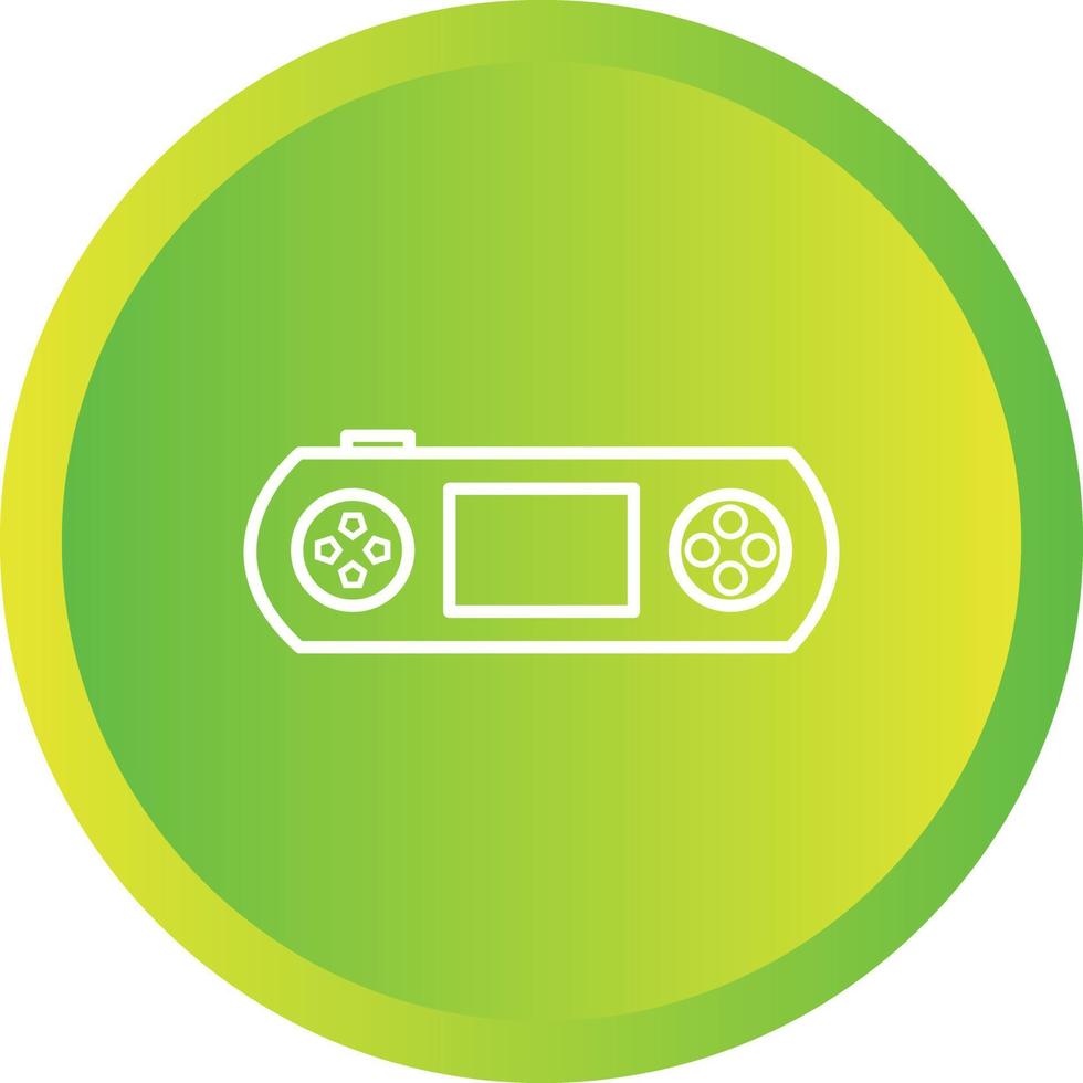 Unique Gaming Console Line Vector Icon