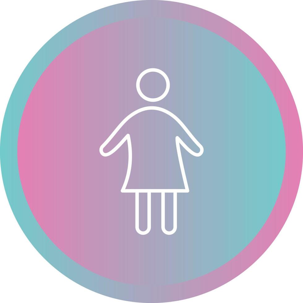 Unique Child Vector Line Icon
