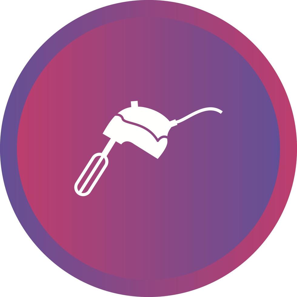 Unique Mixer Glyph Vector Icon