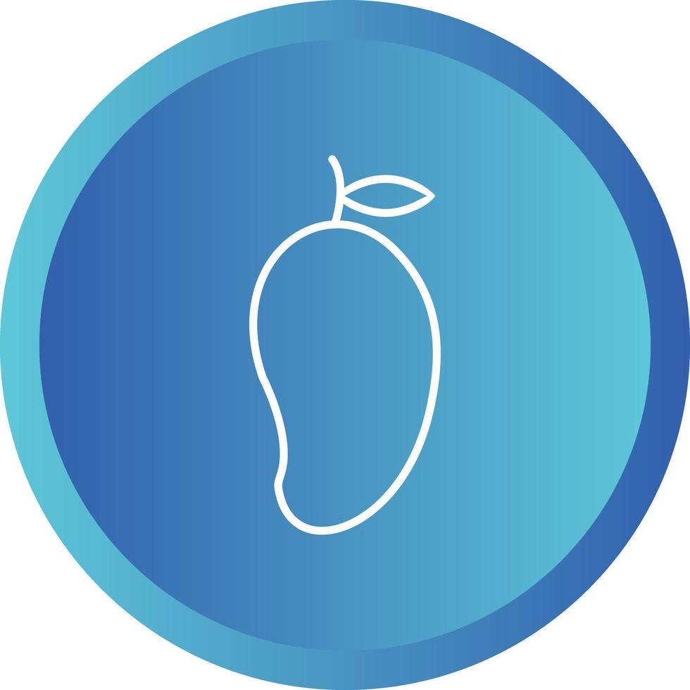 Unique Mango Vector Line Icon