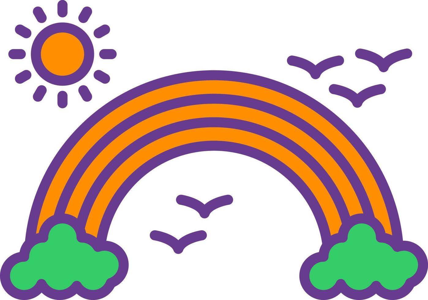 Rainbow Creative Icon Design vector