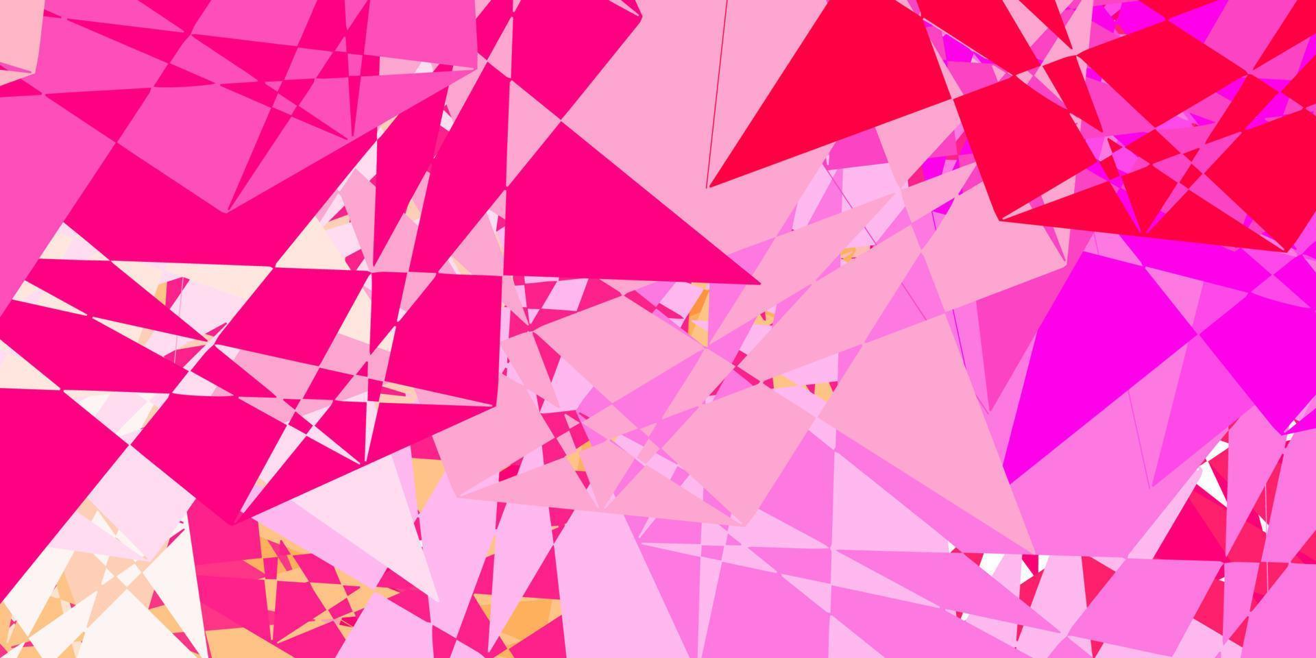 Light Pink vector texture with random triangles.