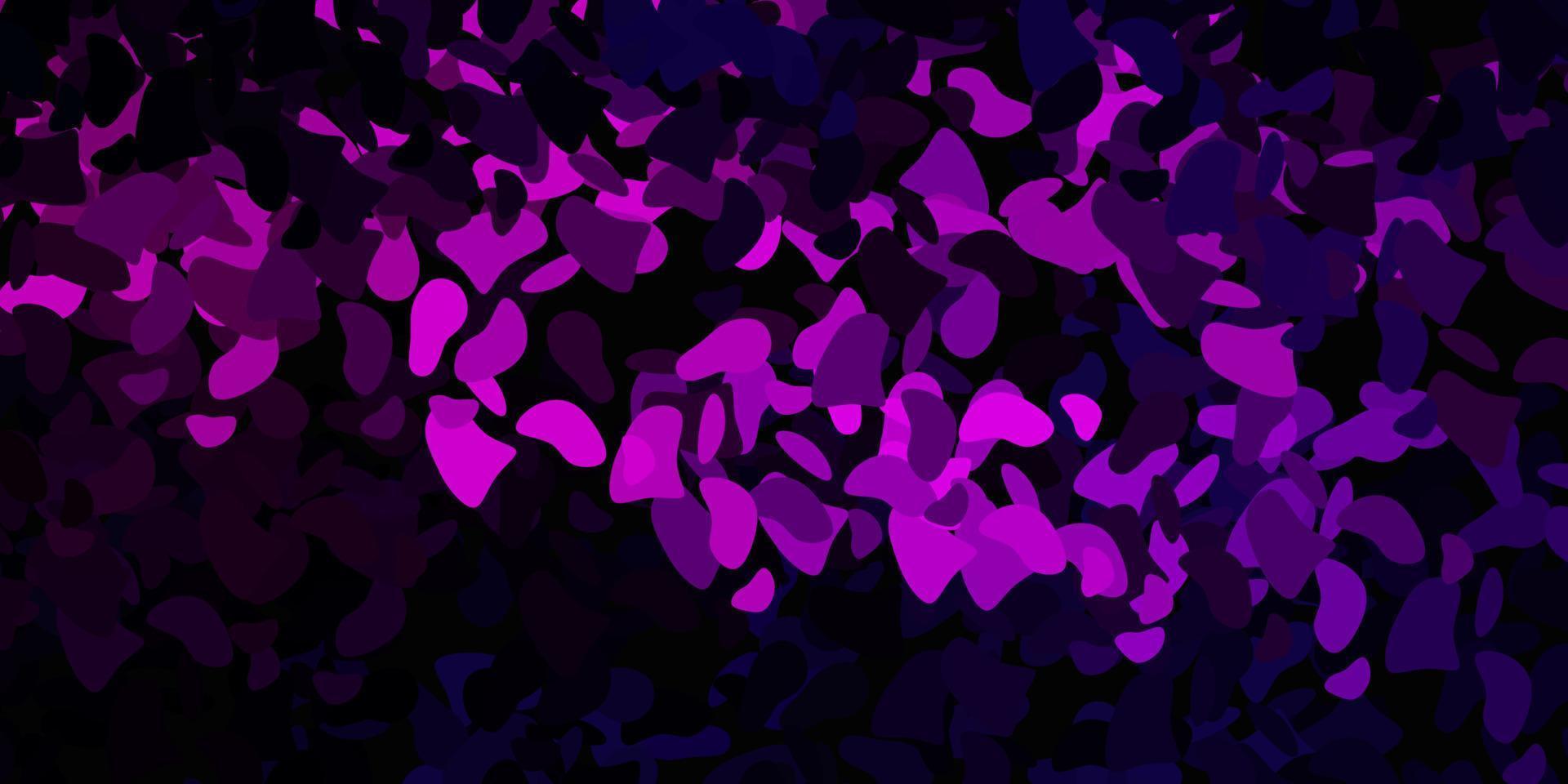 Dark pink vector pattern with abstract shapes.
