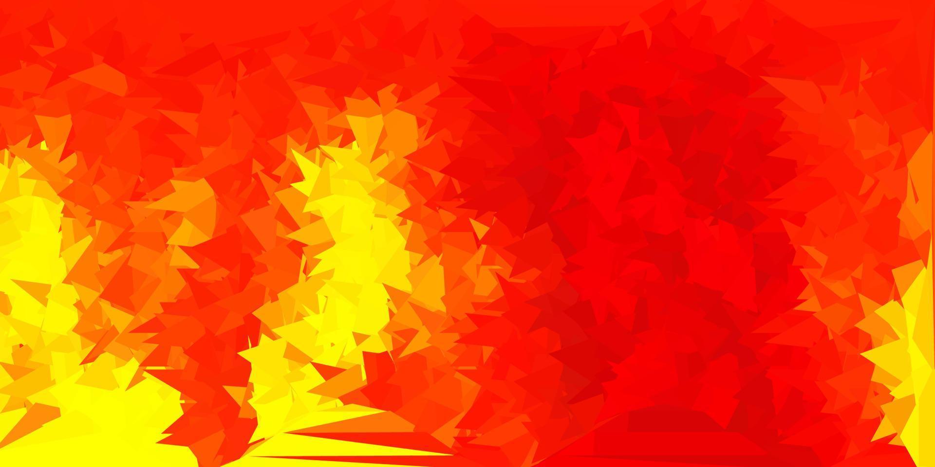 Light orange vector abstract triangle pattern.