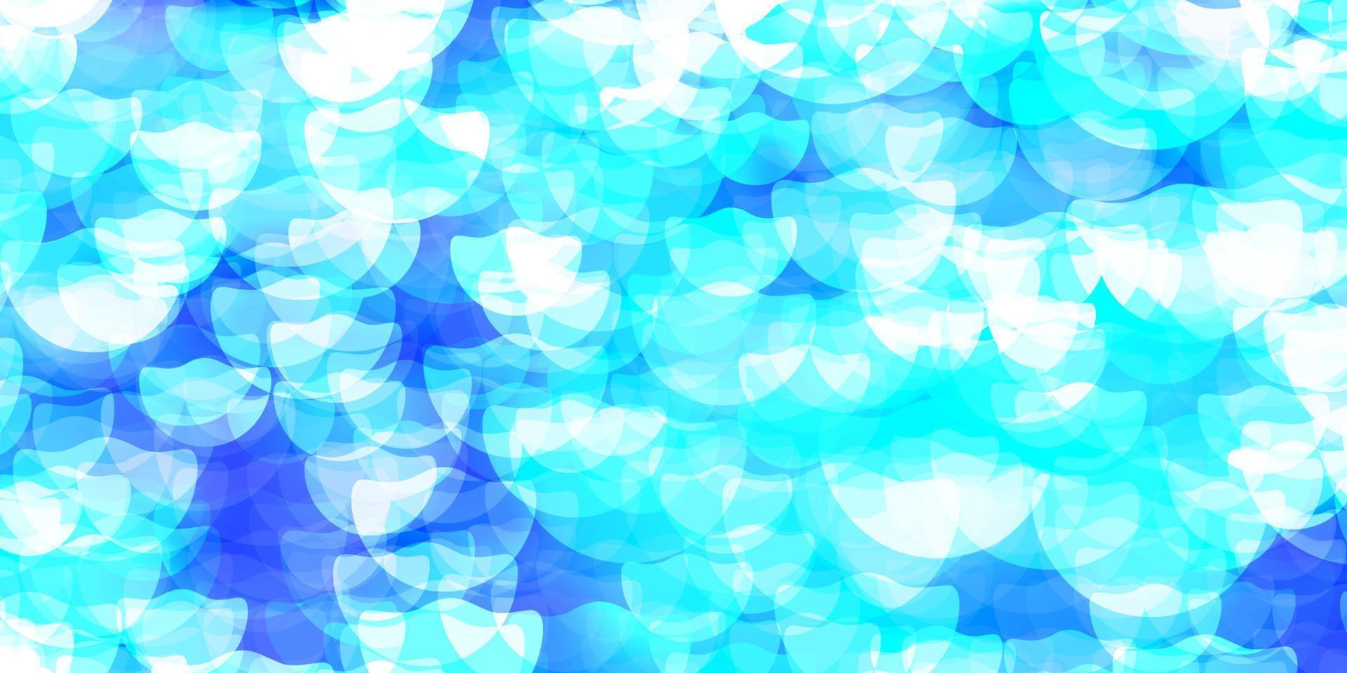 Light BLUE vector background with spots.