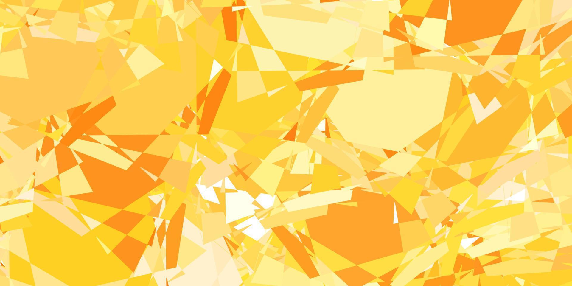 Light Orange vector pattern with polygonal shapes.