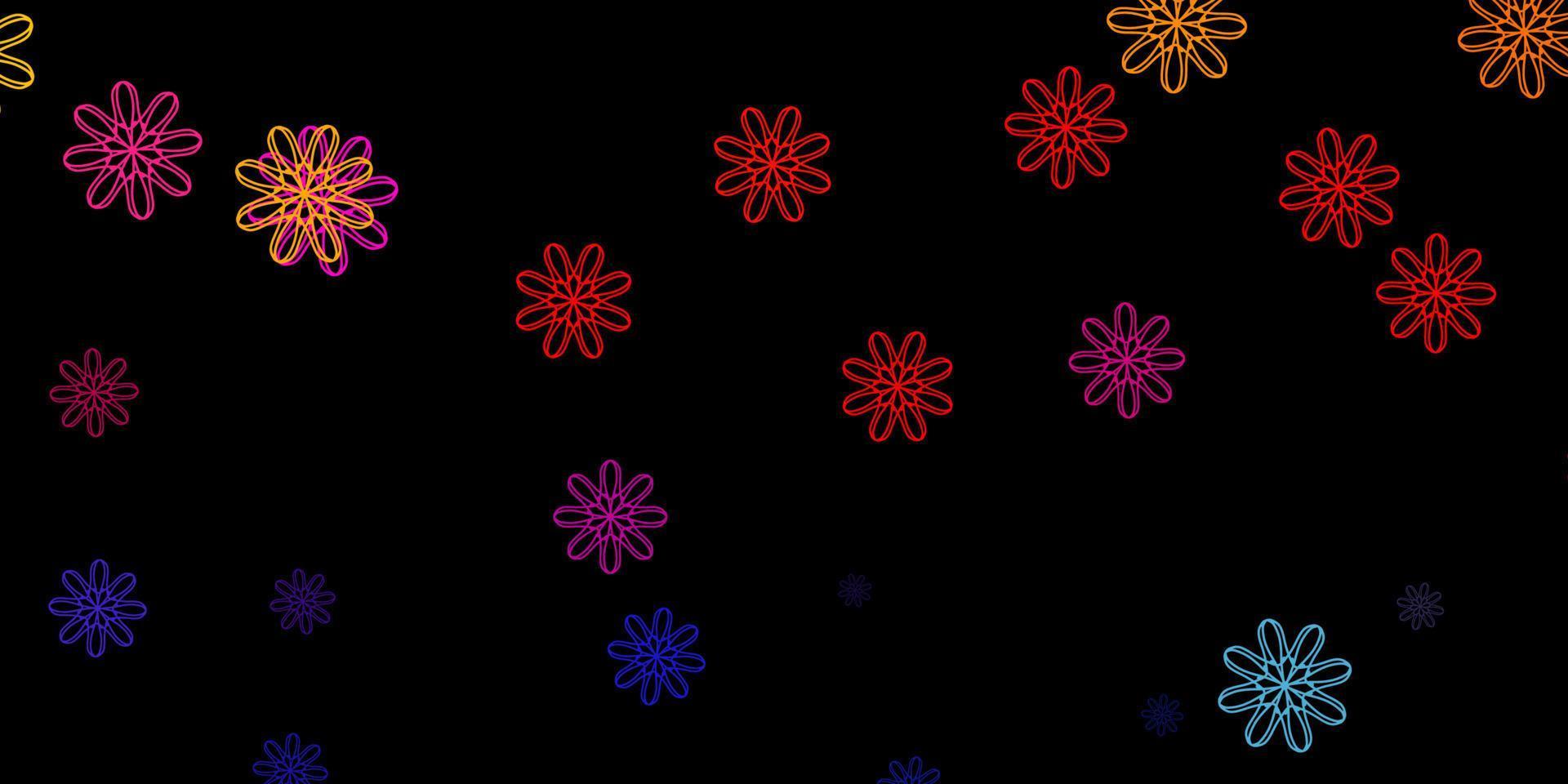 Dark Multicolor vector template with abstract forms.