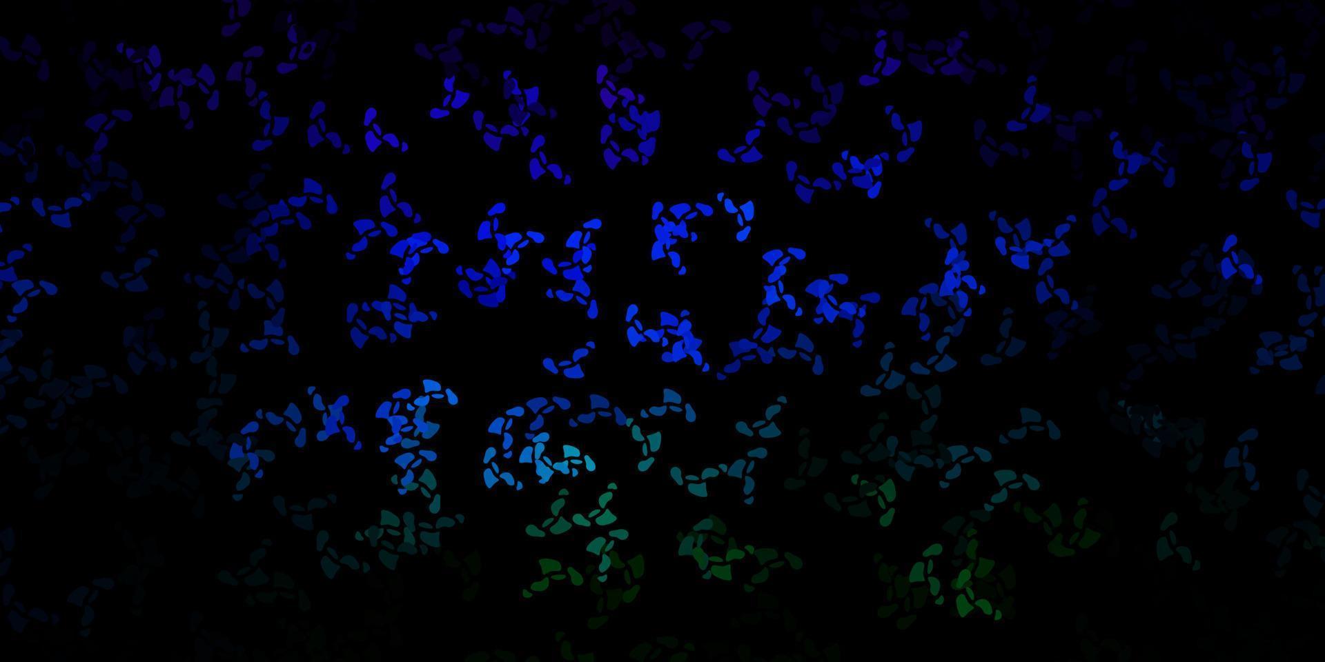 Dark multicolor vector pattern with abstract shapes.