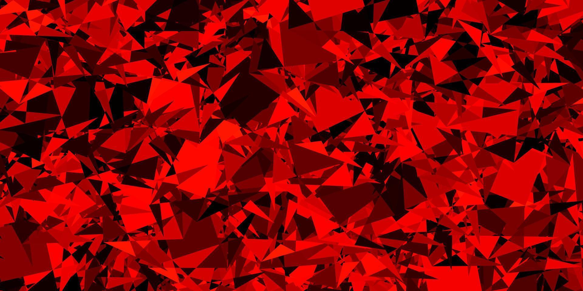 Dark Orange vector pattern with polygonal shapes.