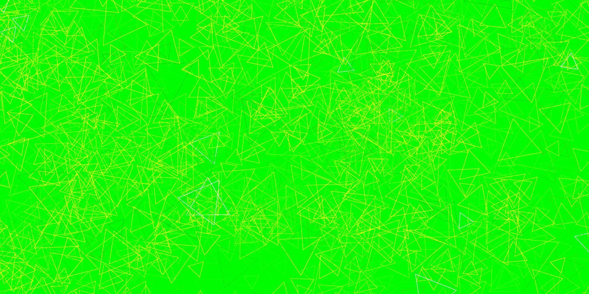 Light Green, Yellow vector pattern with polygonal shapes.