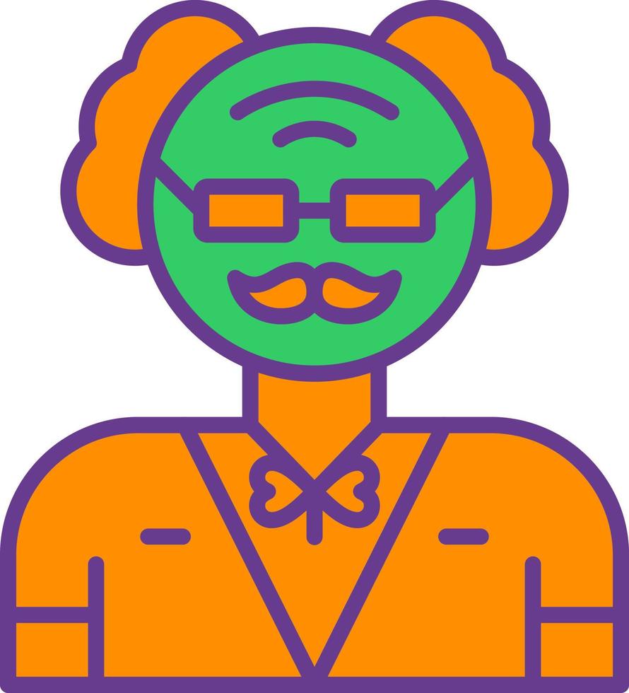 Old Man Creative Icon Design vector