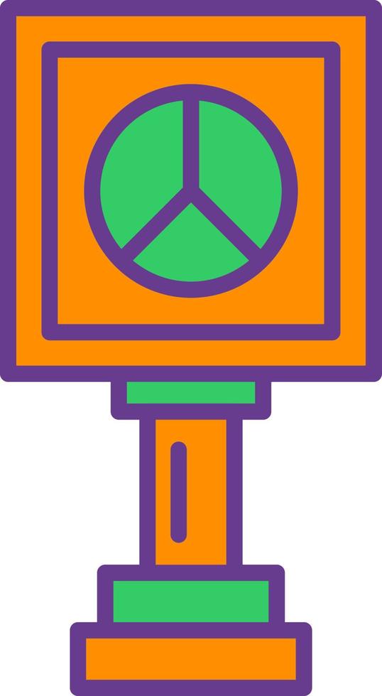 diseño de icono creativo de signo de paz vector