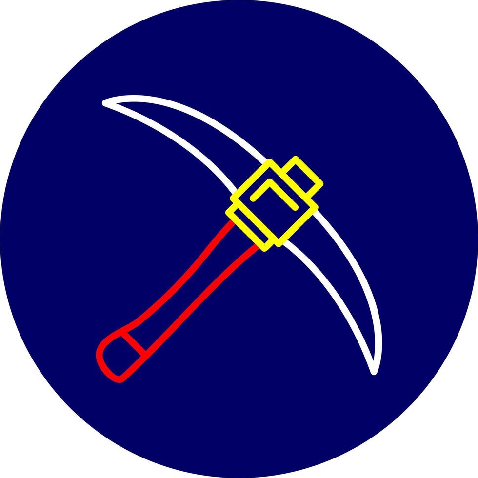 Pickaxe Creative Icon Design vector