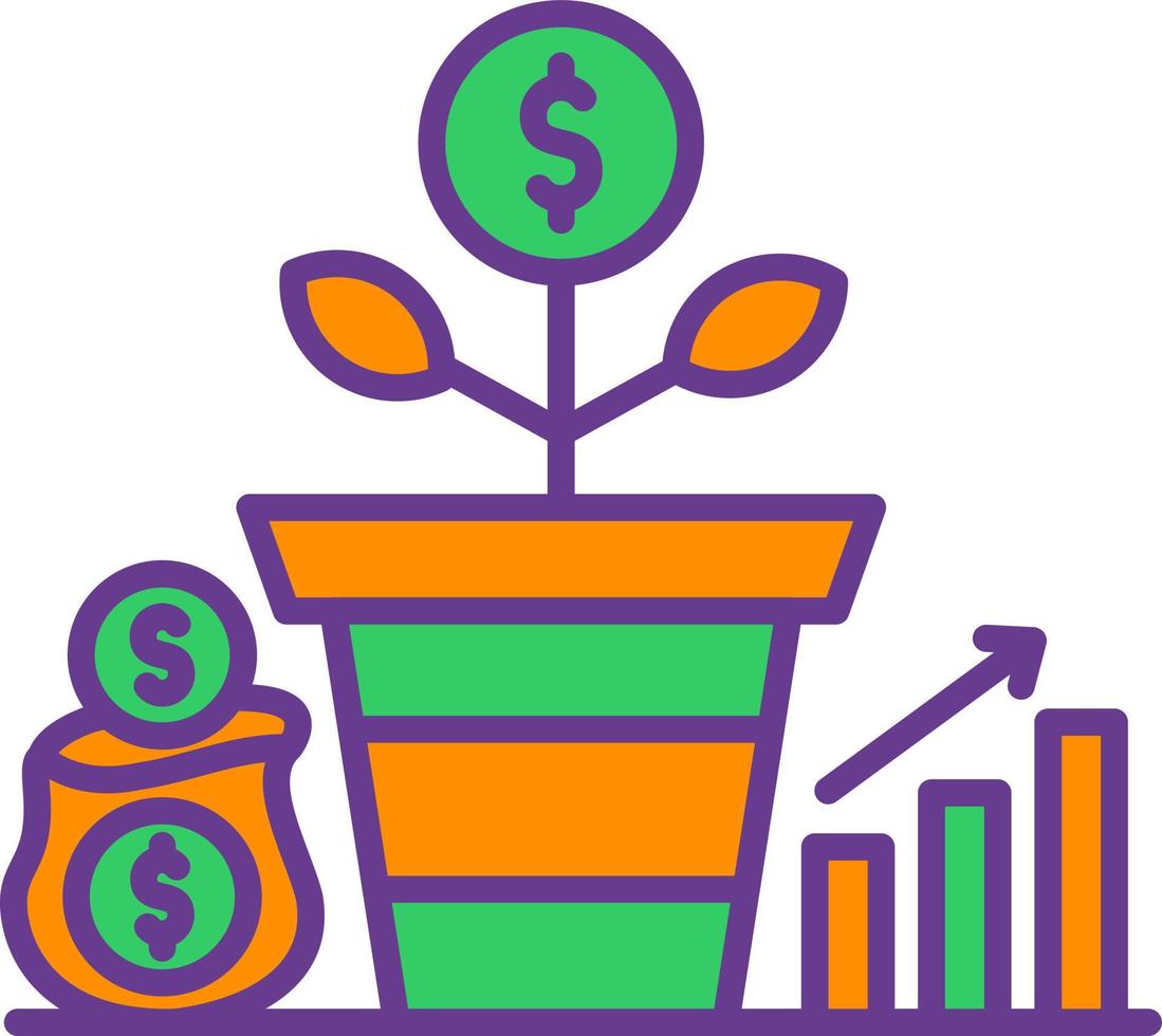 Profit Creative Icon Design vector