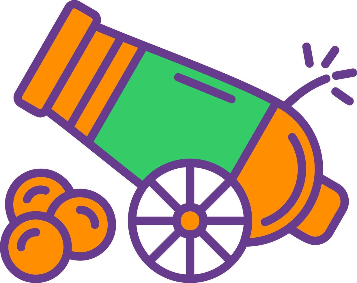 Cannon Creative Icon Design vector