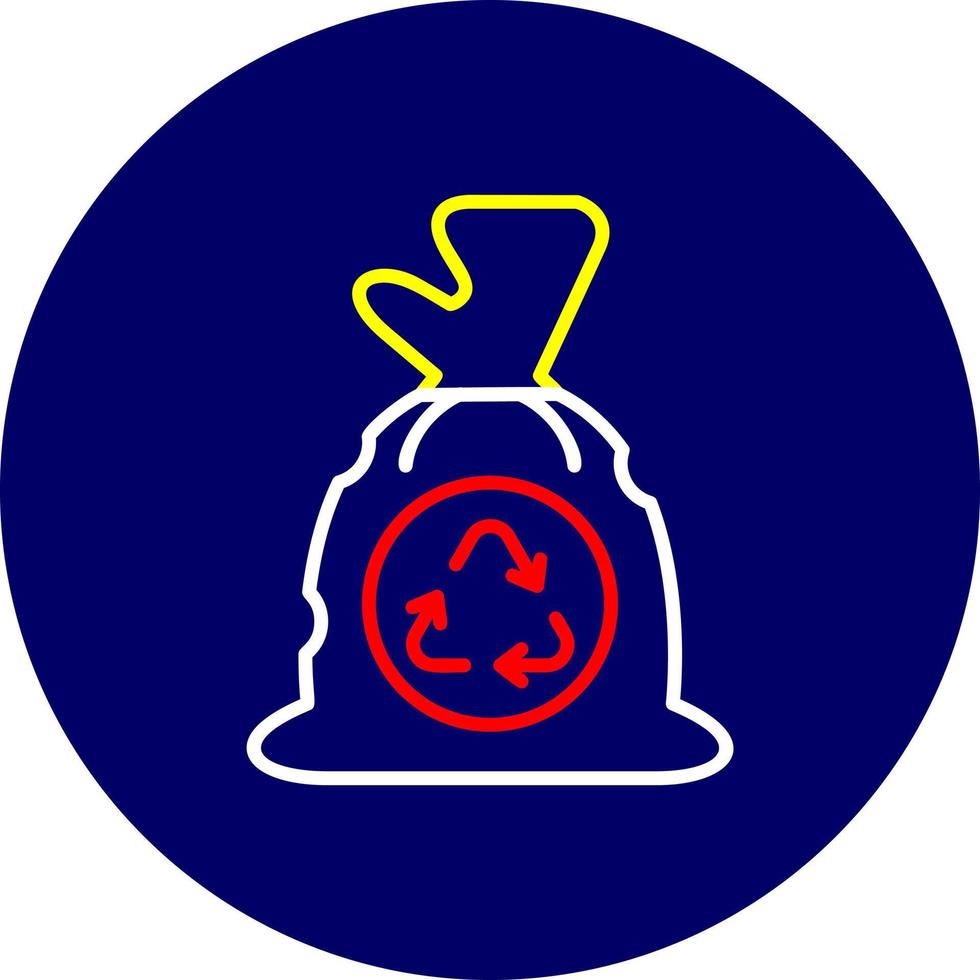 Garbage bag Creative Icon Design vector