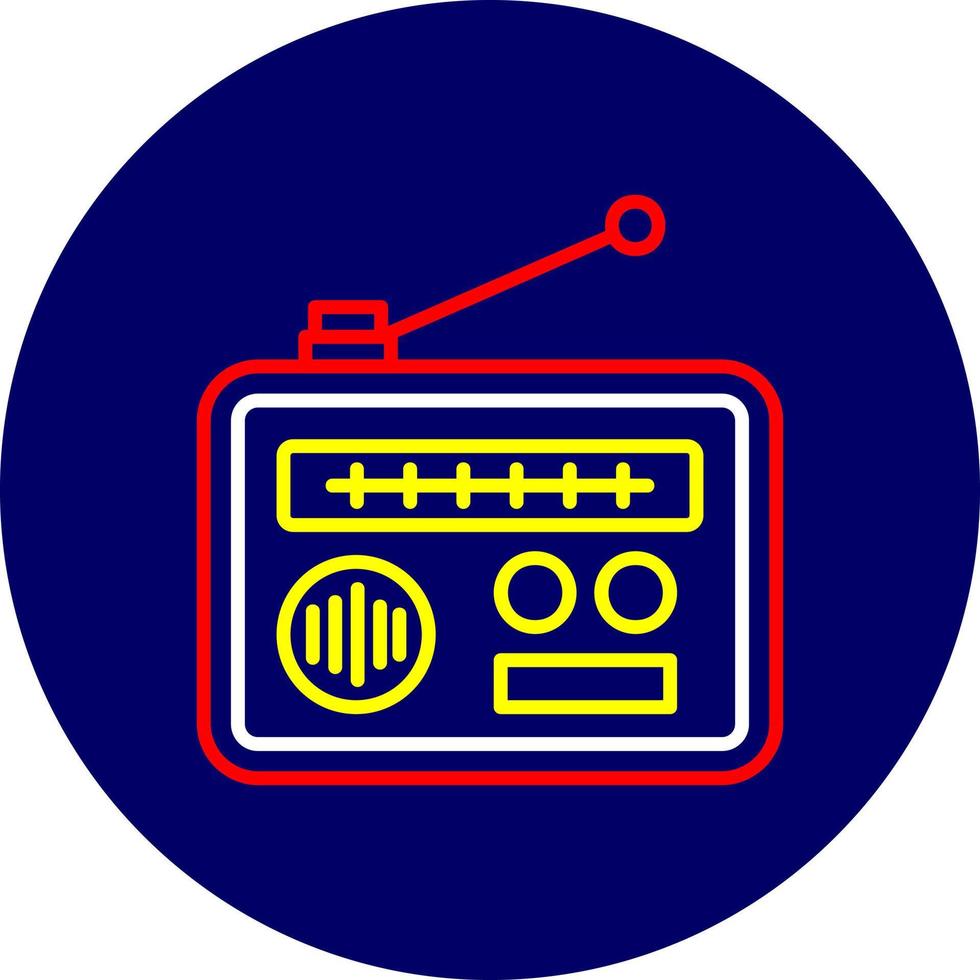 diseño de icono creativo de radio vector