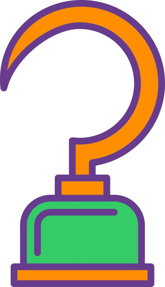 Pirates Hook Creative Icon Design vector