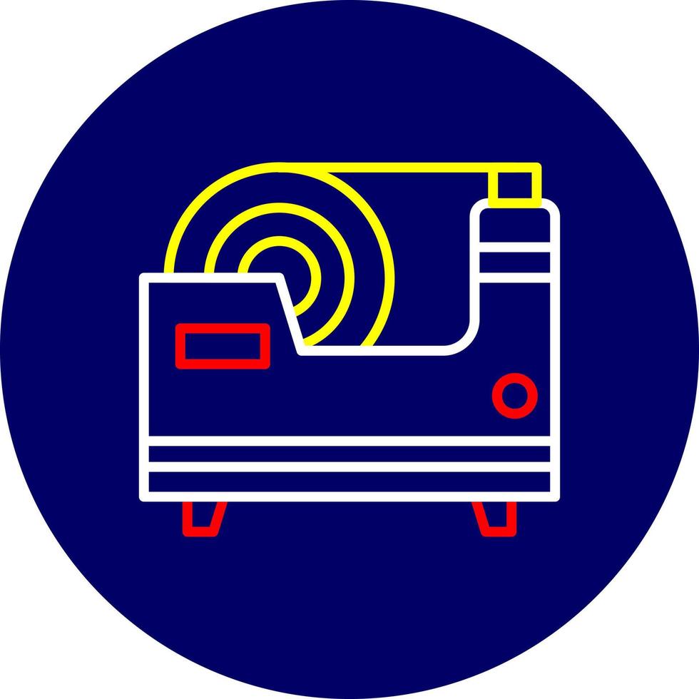 Tape Dispenser Creative Icon Design vector