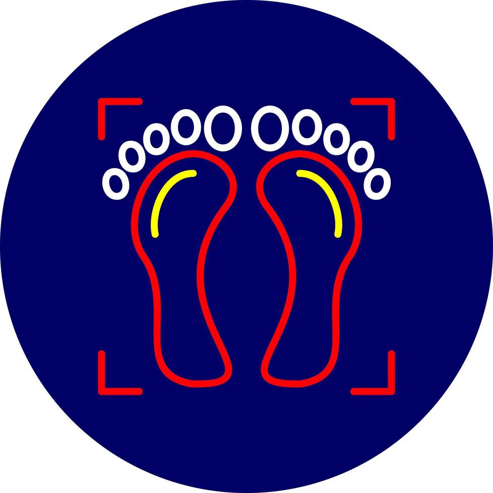 Foot Print Creative Icon Design vector