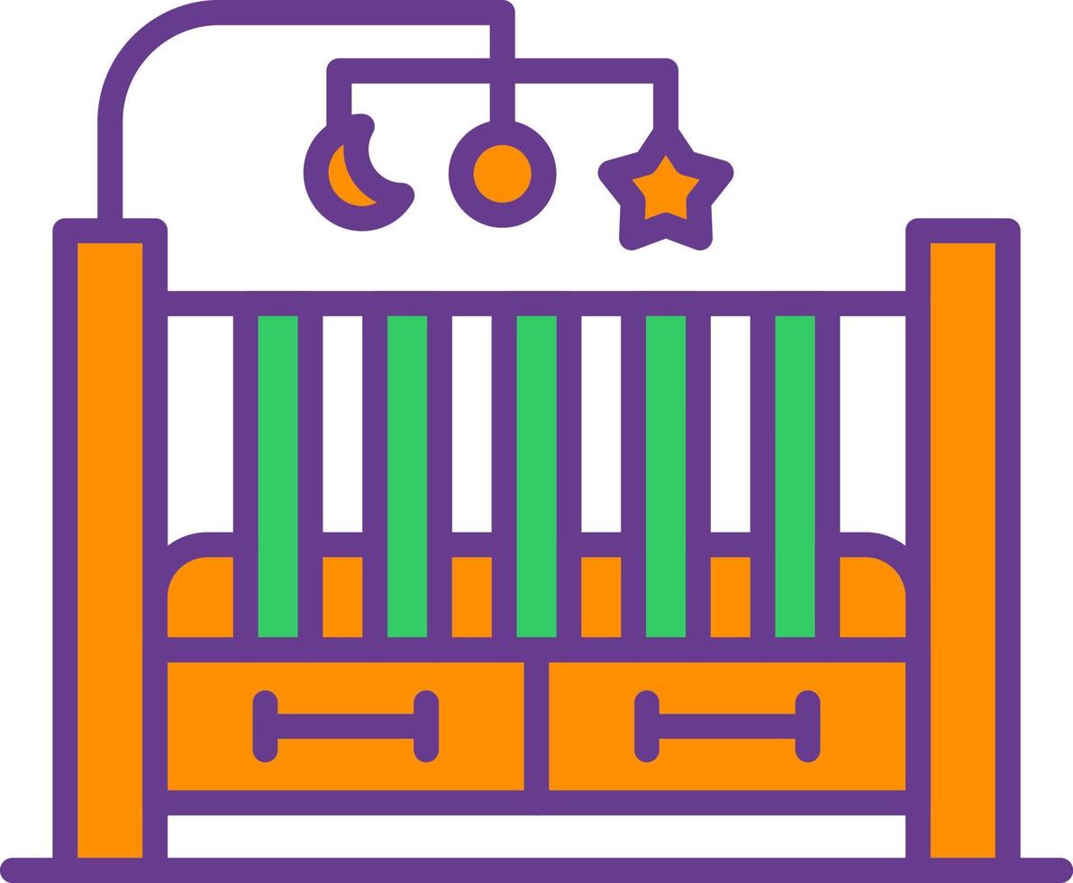 Crib Creative Icon Design vector