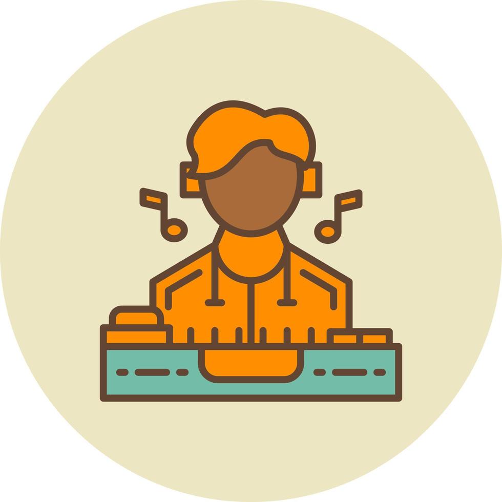 DJ Creative Icon Design vector