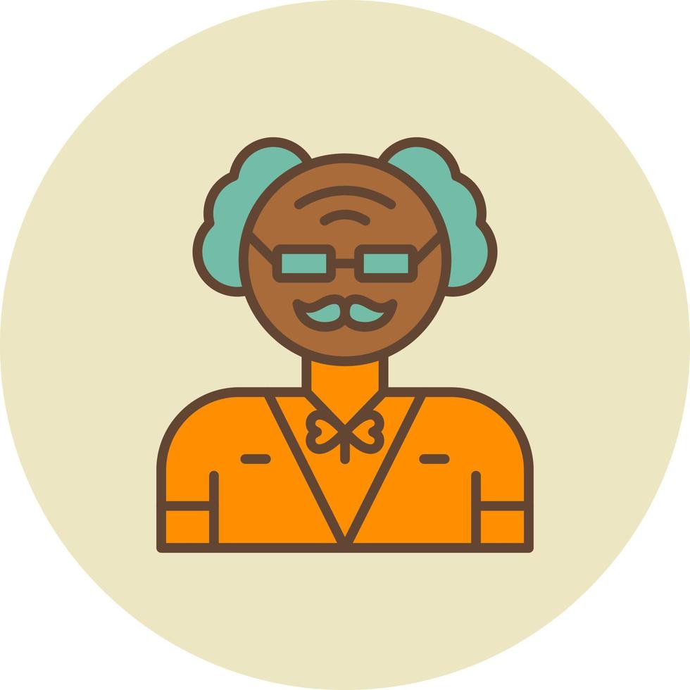 Old Man Creative Icon Design vector