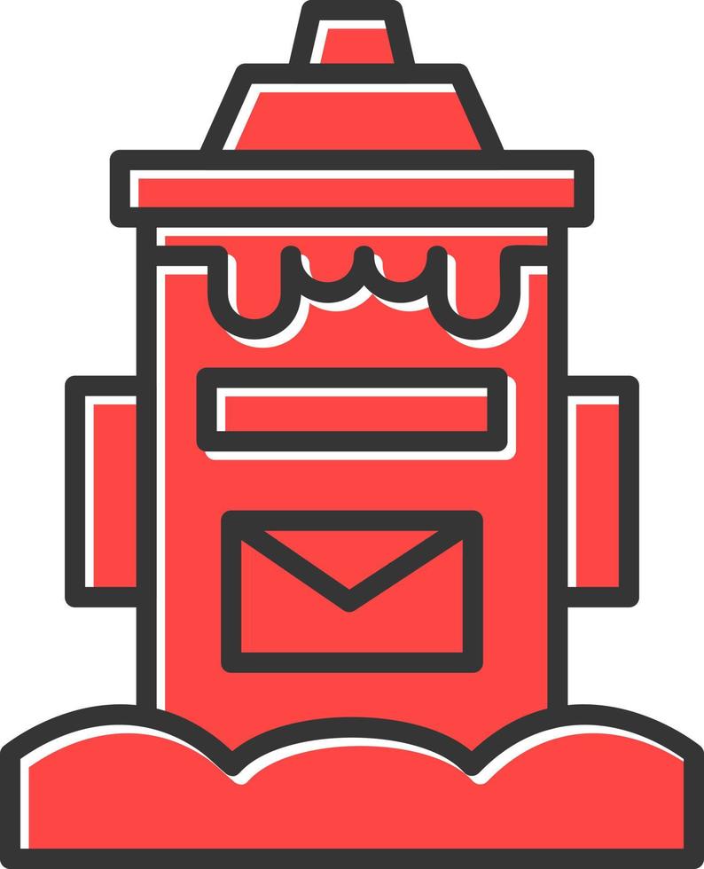 Postbox Creative Icon Design vector