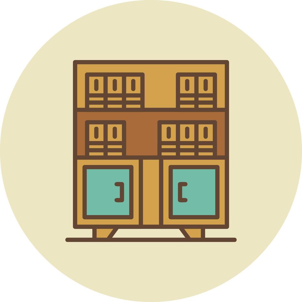 Shelving Creative Icon Design vector