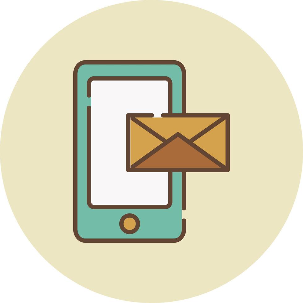 Mobile Email Creative Icon Design vector