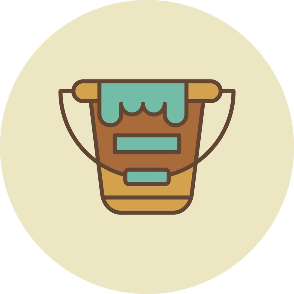 Paint Bucket Creative Icon Design vector