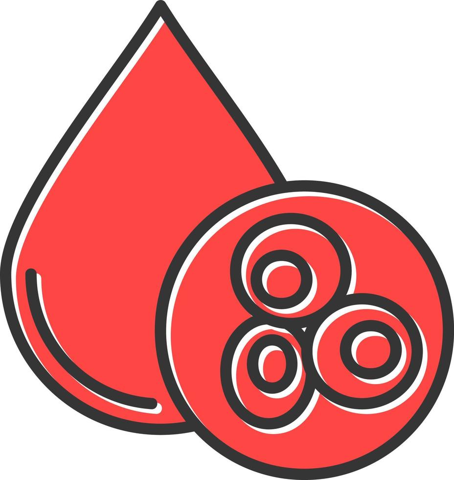 Blood Cell Creative Icon Design vector