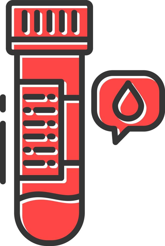 Blood Sample Creative Icon Design vector