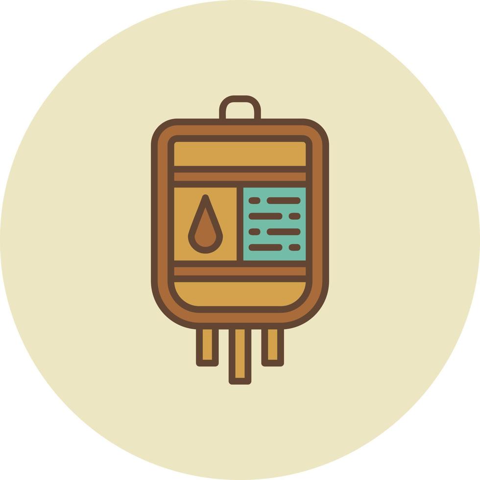 Blood Bag Creative Icon Design vector