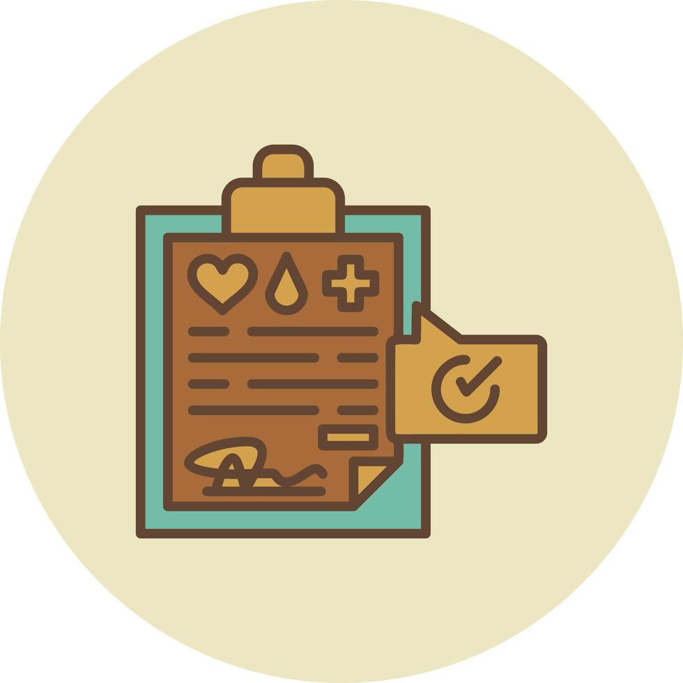 Medical Record Creative Icon Design vector