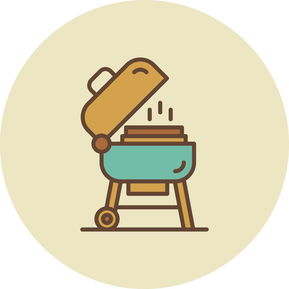 diseño de icono creativo de barbacoa vector