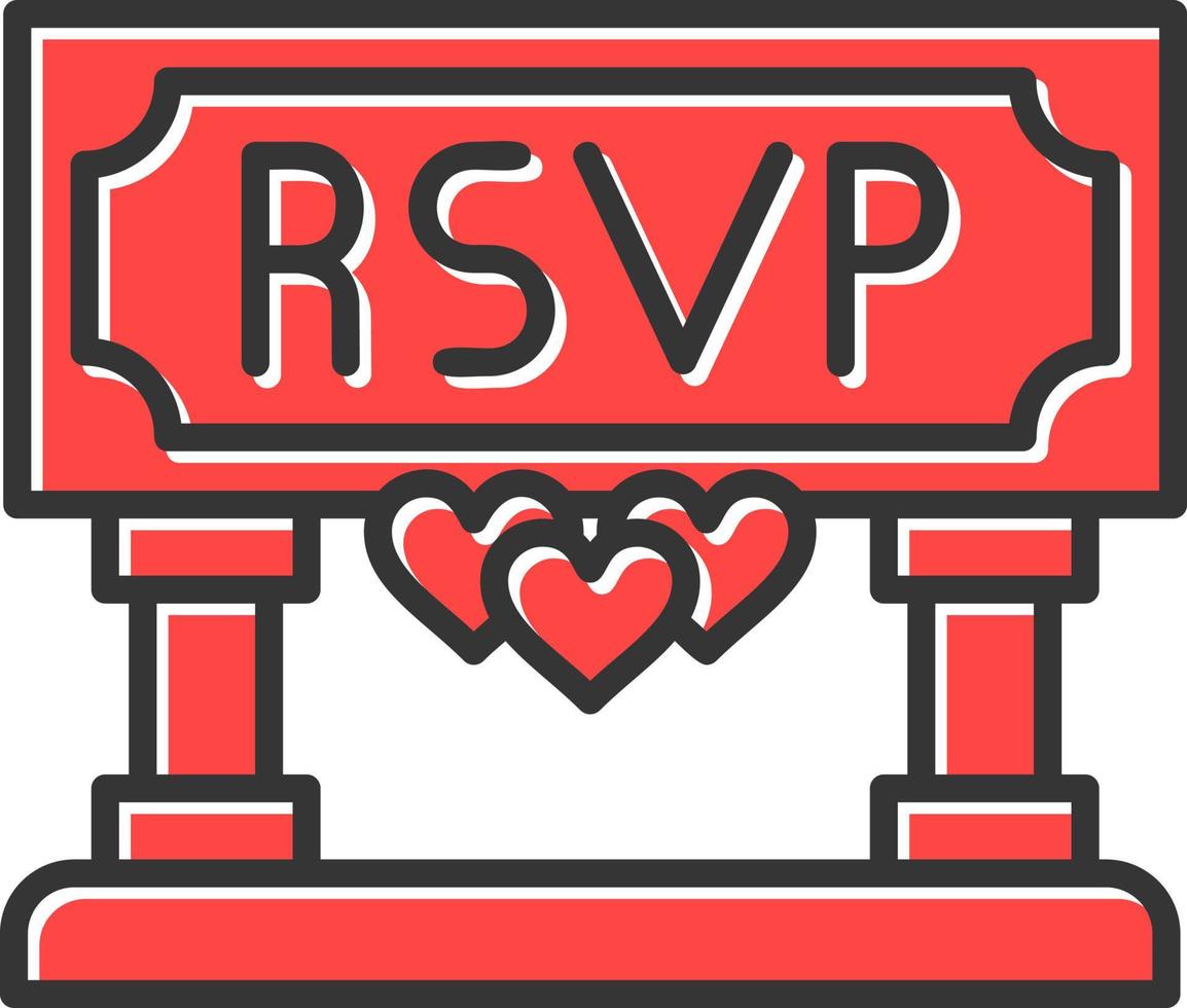 Rsvp Creative Icon Design vector