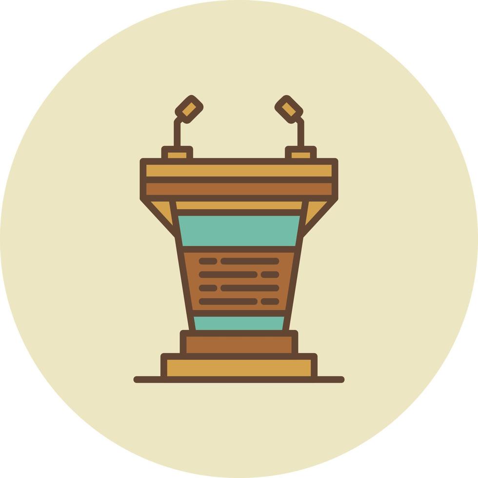 Podium Creative Icon Design vector