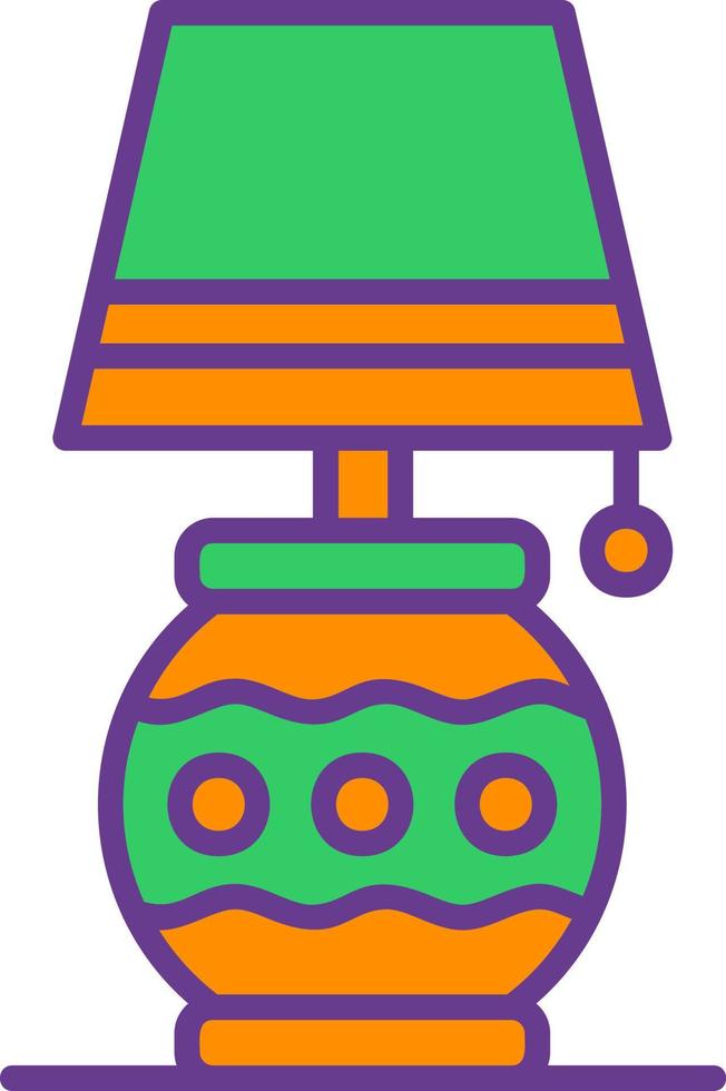 Desk Lamp Creative Icon Design vector