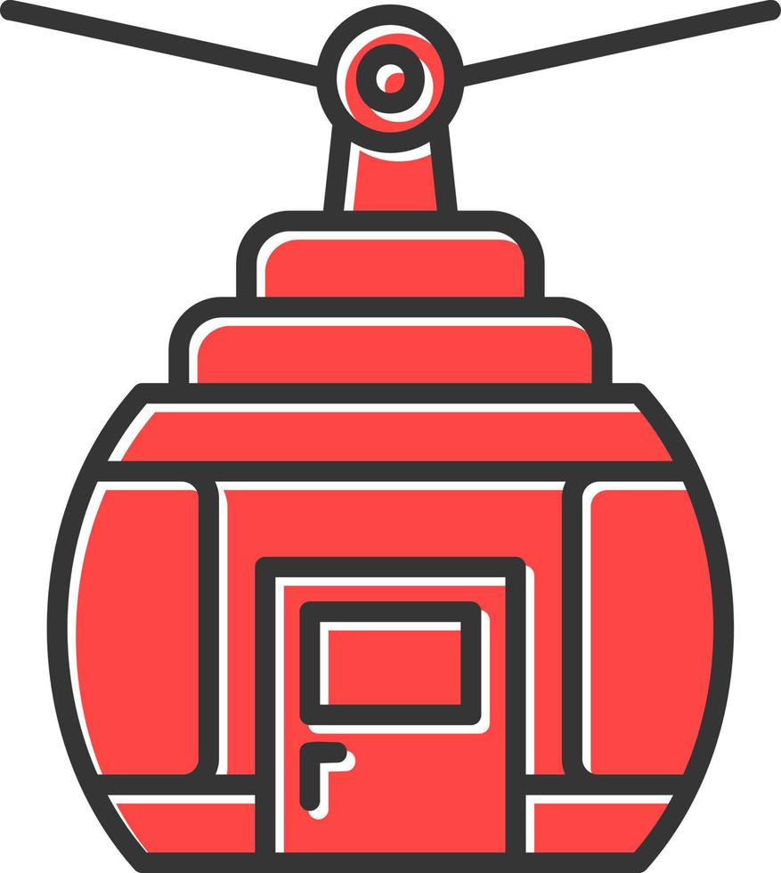Cable Car Creative Icon Design vector